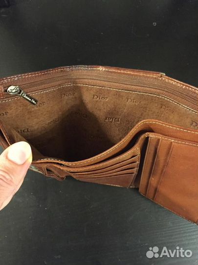 Кошелек christian dior женский натуральная кожа