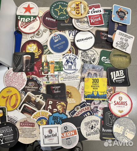 Подставки под пиво 62 шт