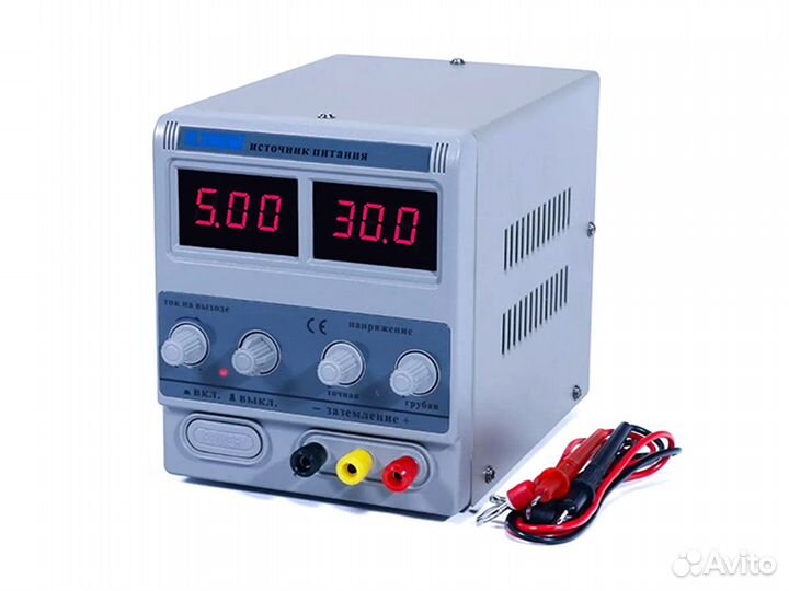 Лабораторный блок источник питания 0-15-30В 0-2-5A