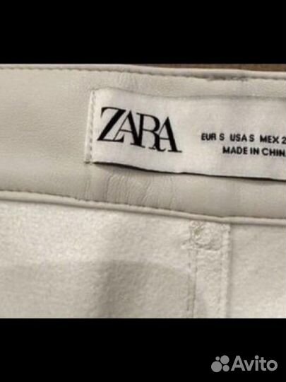 Кожаная юбка zara