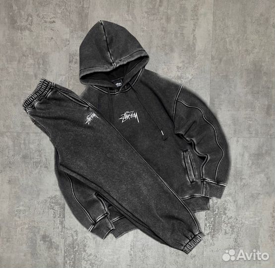 Спортивный мужской костюм Stüssy на флисе