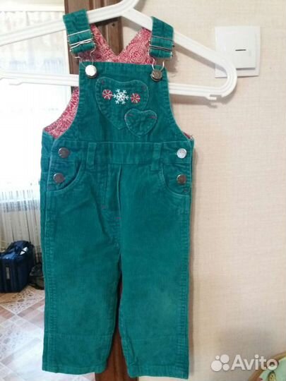 Штаны для девочки. Полукомбез