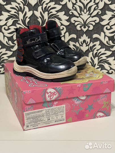 Ботинки демисезонные для девочки 24 размер