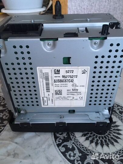 Магнитола chevrolet cruze 2012 года