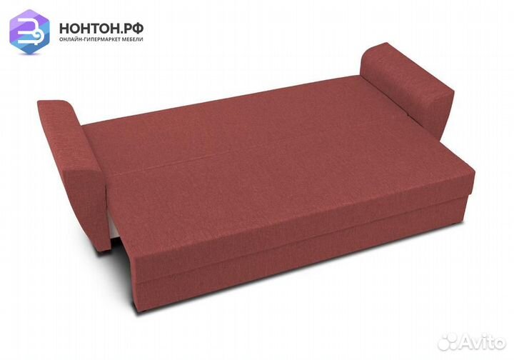 Диван еврокнижка Амстердам терракотовый