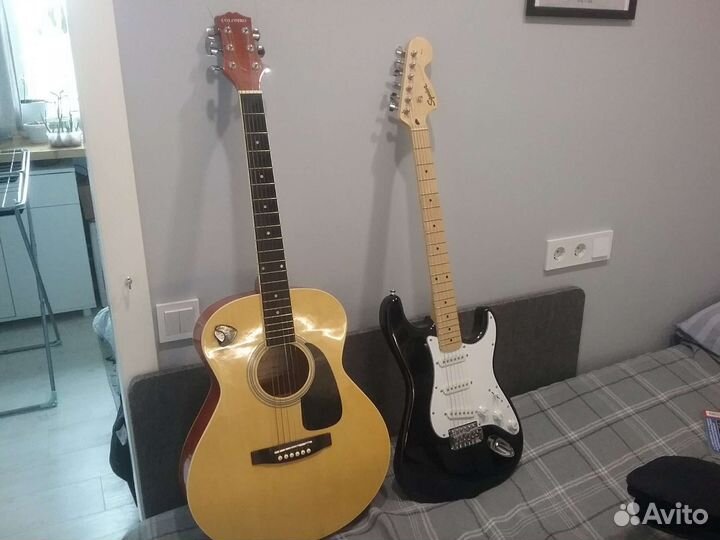 Электро гитара fender stratocaster 2021 и аккустик