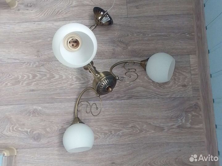 Люстра классическая цвет бронза