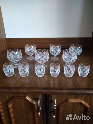 Бокалы коньячные и рюмки
