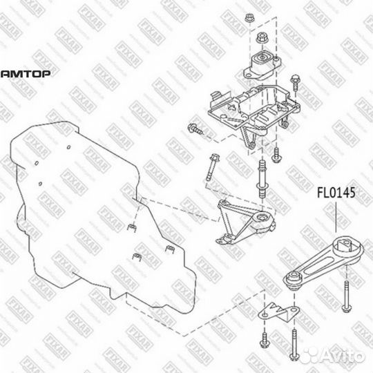 Fixar FL0145 Опора двс nissan Almera 00- fixar FL0