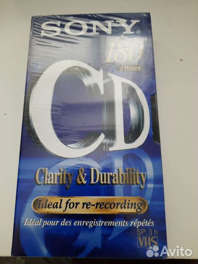 Видеокассета Vhs Sony cd e180 новая