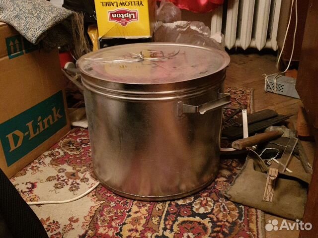 Кастрюля из нержавейки 50л бак с крышкой купить в Москве | Товары для ...