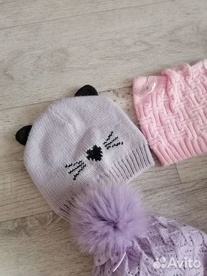 Шапка для девочки 50-52 см