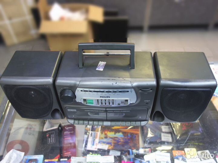 Двухкассетный магнитофон philips AW 7850 караоке