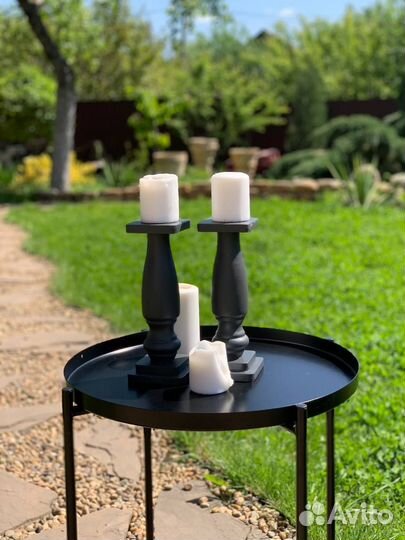 Деревянные подсвечники