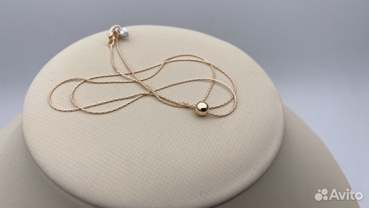 Золотая цепочка с шариком 50