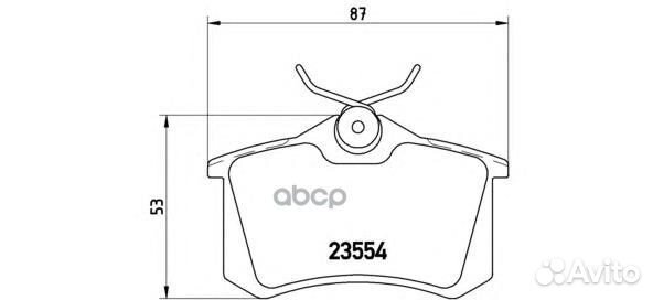 Колодки тормозные дисковые зад renault mega
