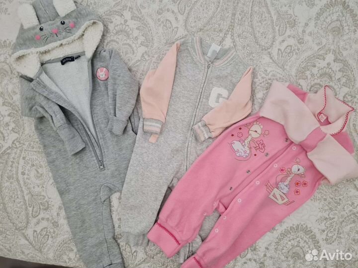 Детская одежда для девочек 68-80 размер (пакетом)