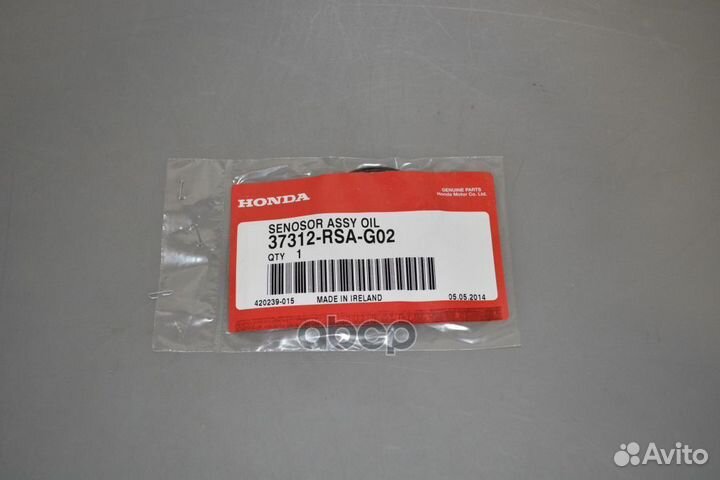 Прокл.свечн.канала honda accord 37312rsag02 honda