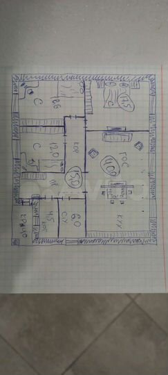 Дом 130 м² на участке 9 сот.