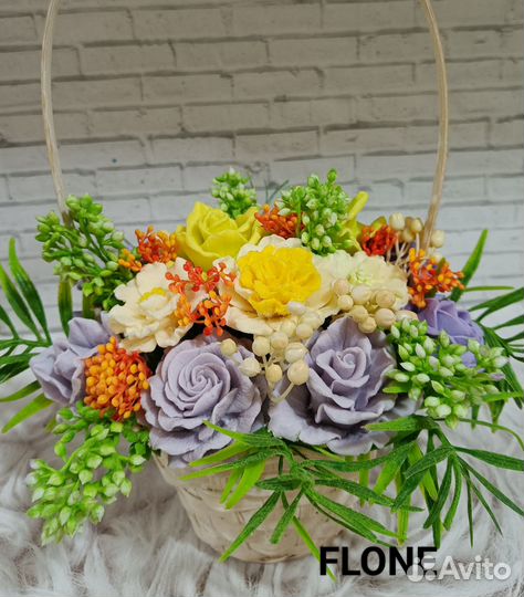 Букет цветов из мыла