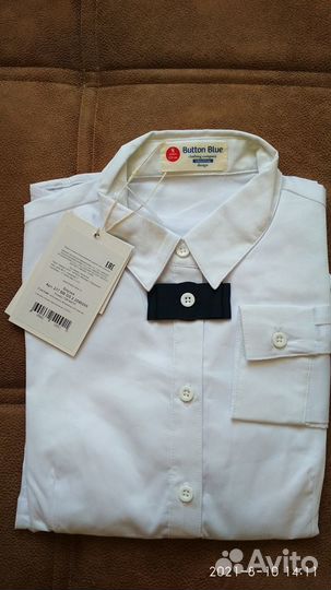 Белая блузка для девочки новая