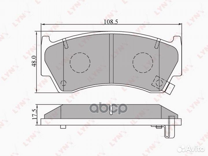 Колодки тормозные дисковые перед nissan Sun