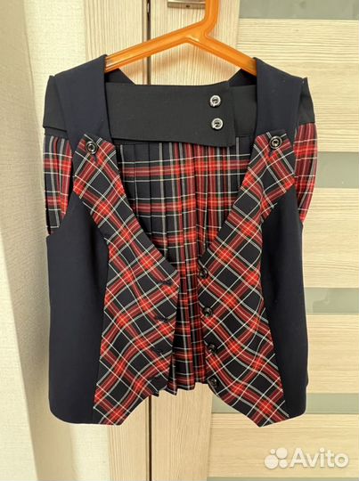 Школьная форма, юбка с жилетом, торг