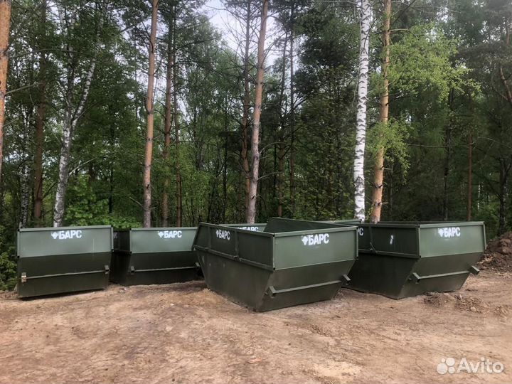 Вывоз мусора бункером 8м3