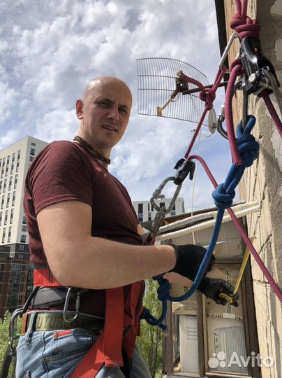 Монтаж сплит-систем с альпинистом / альпинист