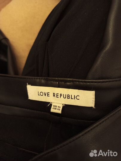 Брюки экокожа love republic