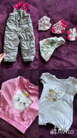 Детские вещи на девочку 74-86 размера