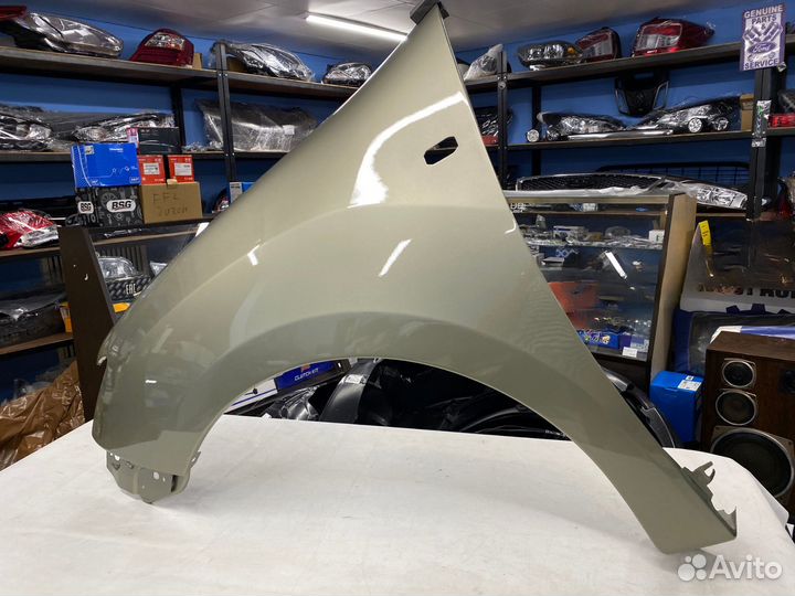 Крыло левое Renault Logan фаза 2 Бежевый 9-14