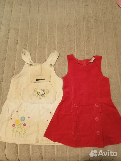 Детские вещи, джинсы, сарафан, кофта, шапка,майка