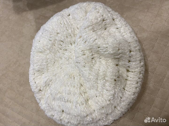 Комплектик Берет и шарф вязанные