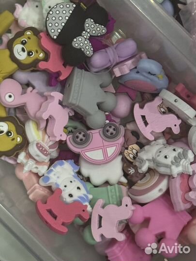 Огромный набор пищевой силикон деревянные бусы