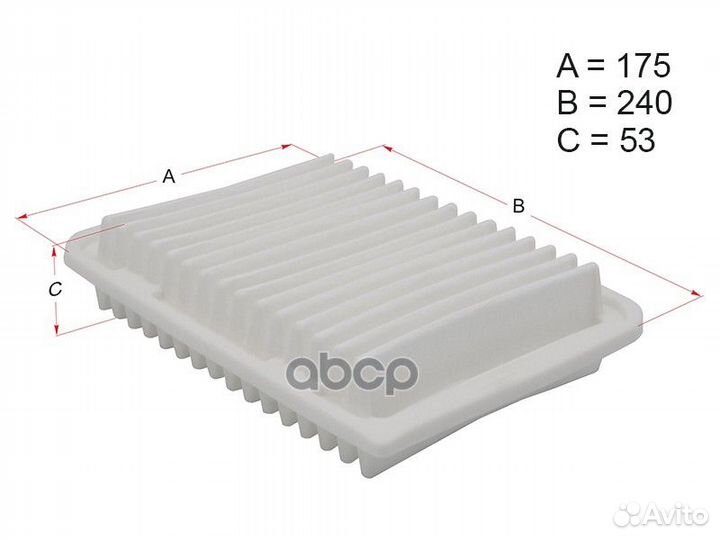 Фильтр воздушный toyota corolla/auris/hybrid Z