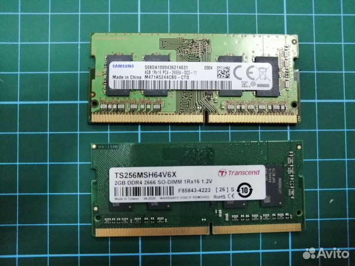 Оперативная память для ноутбука ddr4