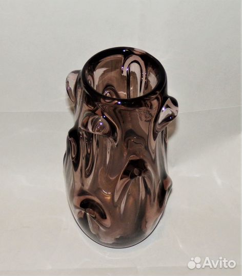 Редкая ваза Цветное стекло Фабрика Tarbeklaas СССР