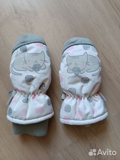 Варежки детские зимние