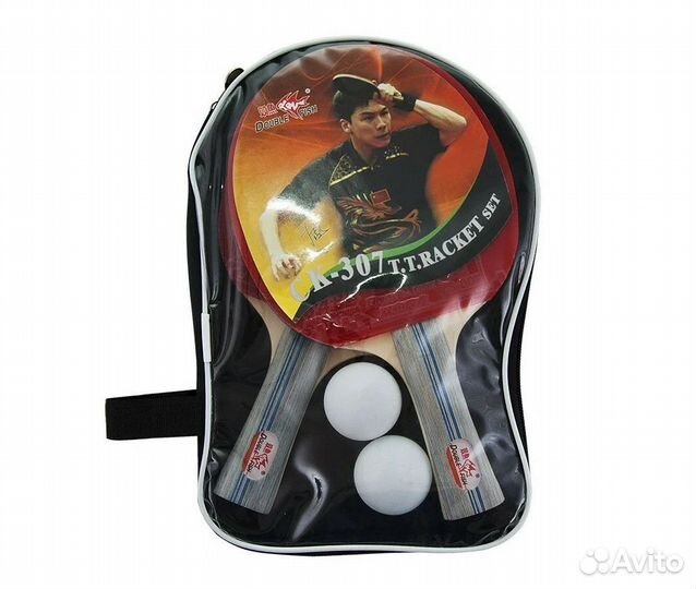 Набор для н/т double fish,арт.CK-307, 2 ракетки и