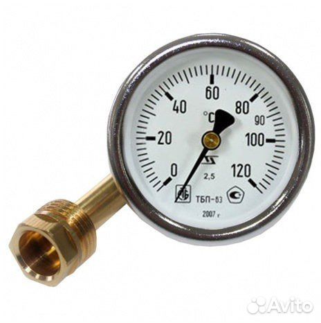 Термометр осевой биметаллический