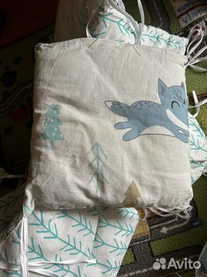 Бортики в детскую кроватку бу