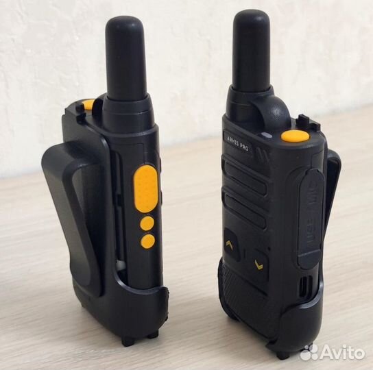 Легкая рация с наушником, комплект 2 штуки