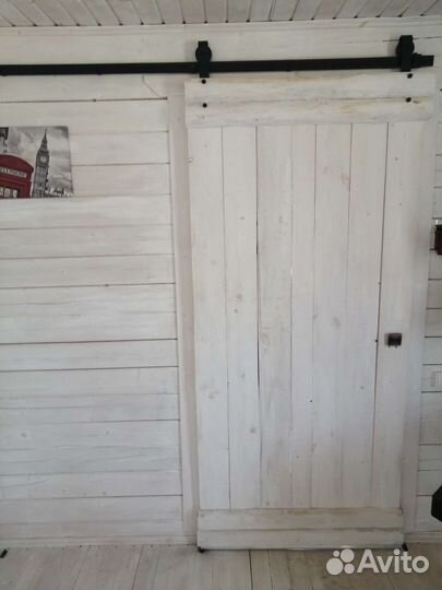 Амбарные двери лофт механизм