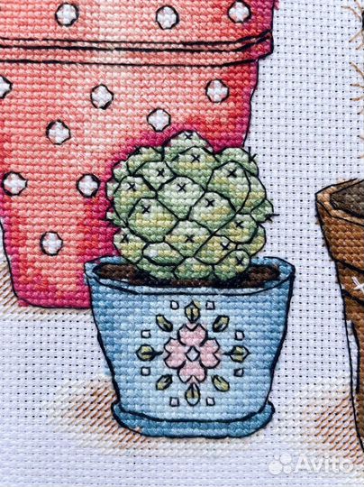 Набор вышивки «Три кактуса». Авторская схема