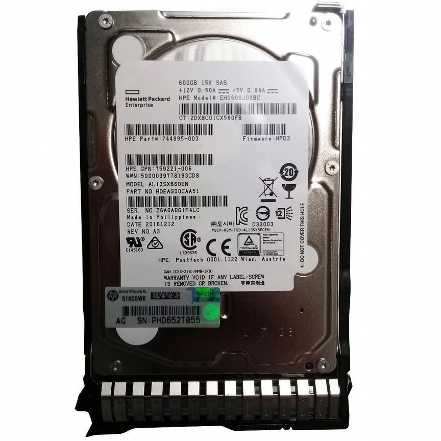 [EH0600JDXBC] Жесткий Диск Hp 600 Gb Sas 2,5" Hdd Eh0600jdxbc