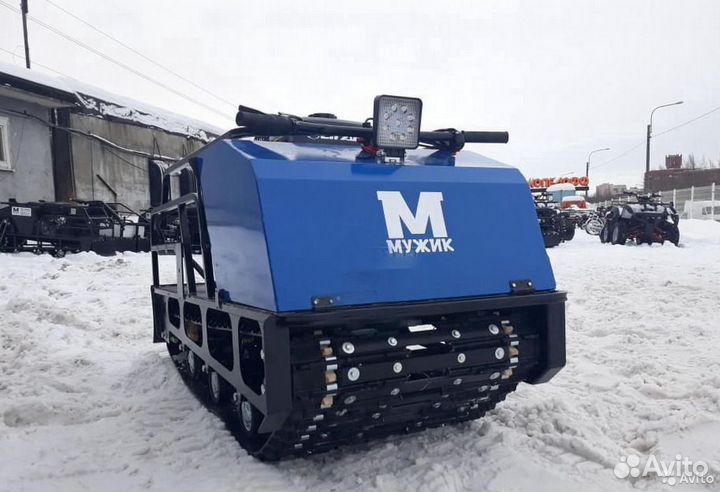 Мотобуксировщик Мужик М600 Лонг 17 л.с. (длинная г