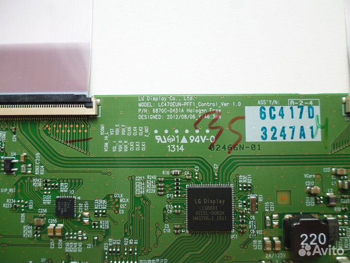 T-con 6870C-0451A от Philips 42PFL5028T/60