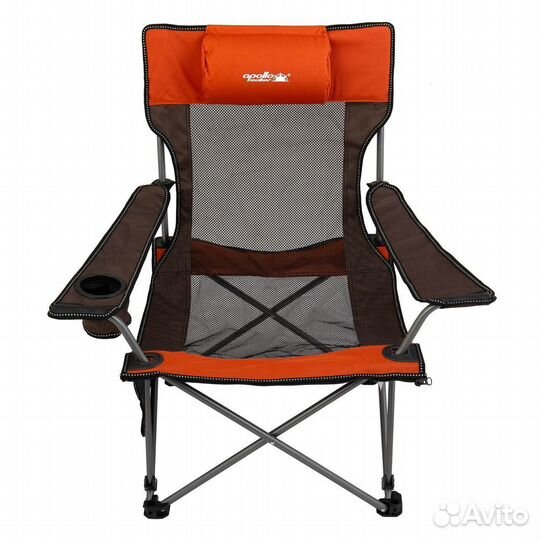 Кресло-шезлонг складное с подлокотниками