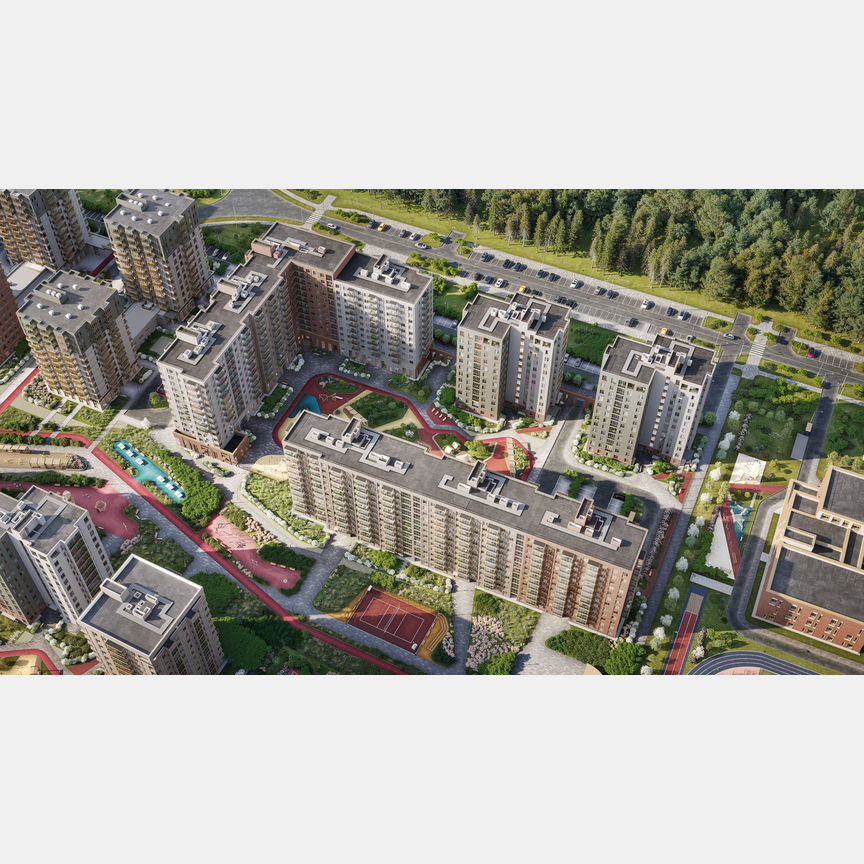 2-к. квартира, 61,1 м², 3/12 эт.